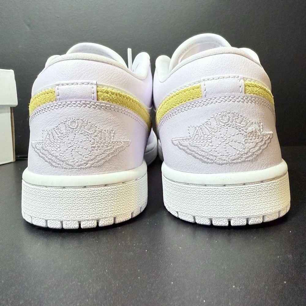 Women's Air Jordan 1 Low Size 10 Shoes Barely Grape Lemon Wash Purple DC0774-501